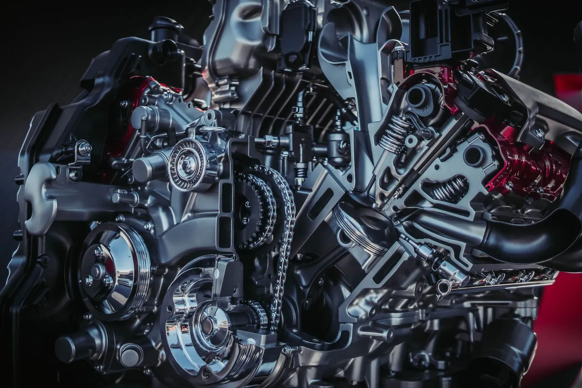 hydrogen combustion engine close-up