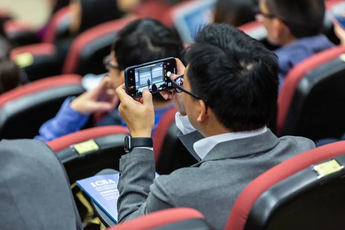 audience at tech conference