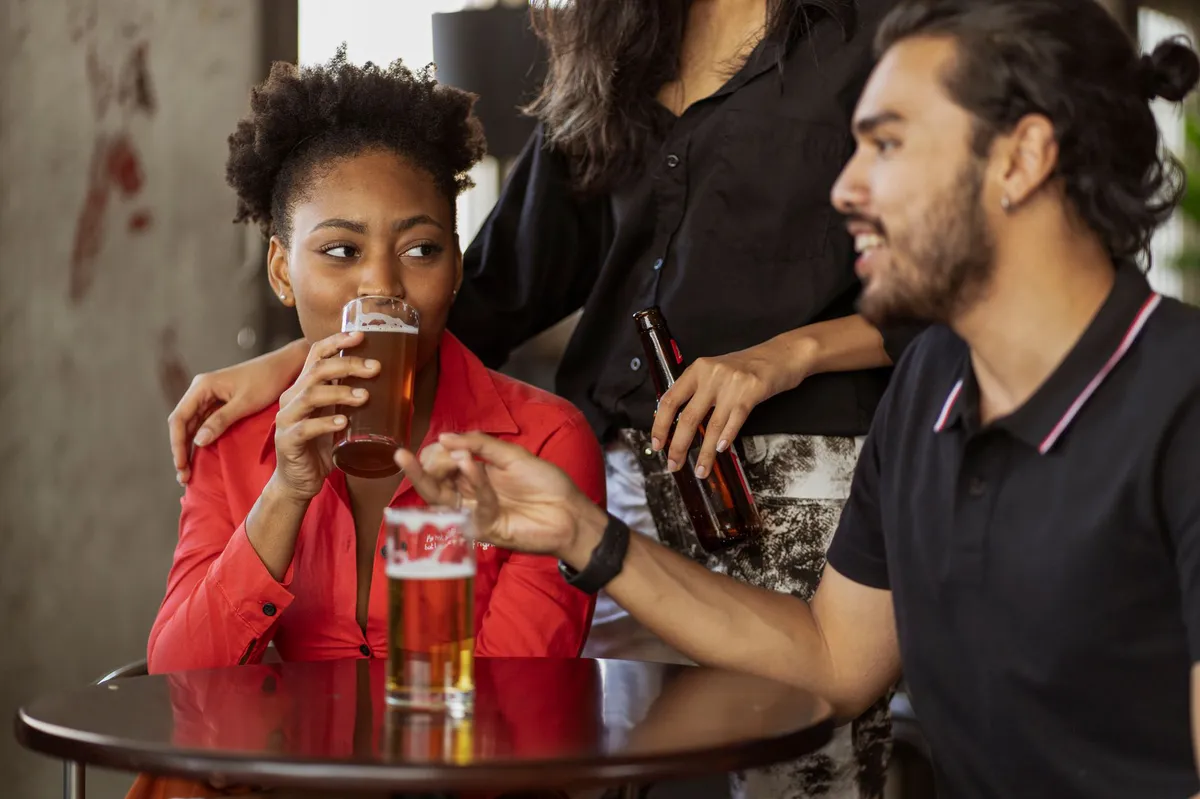 group of friends socializing