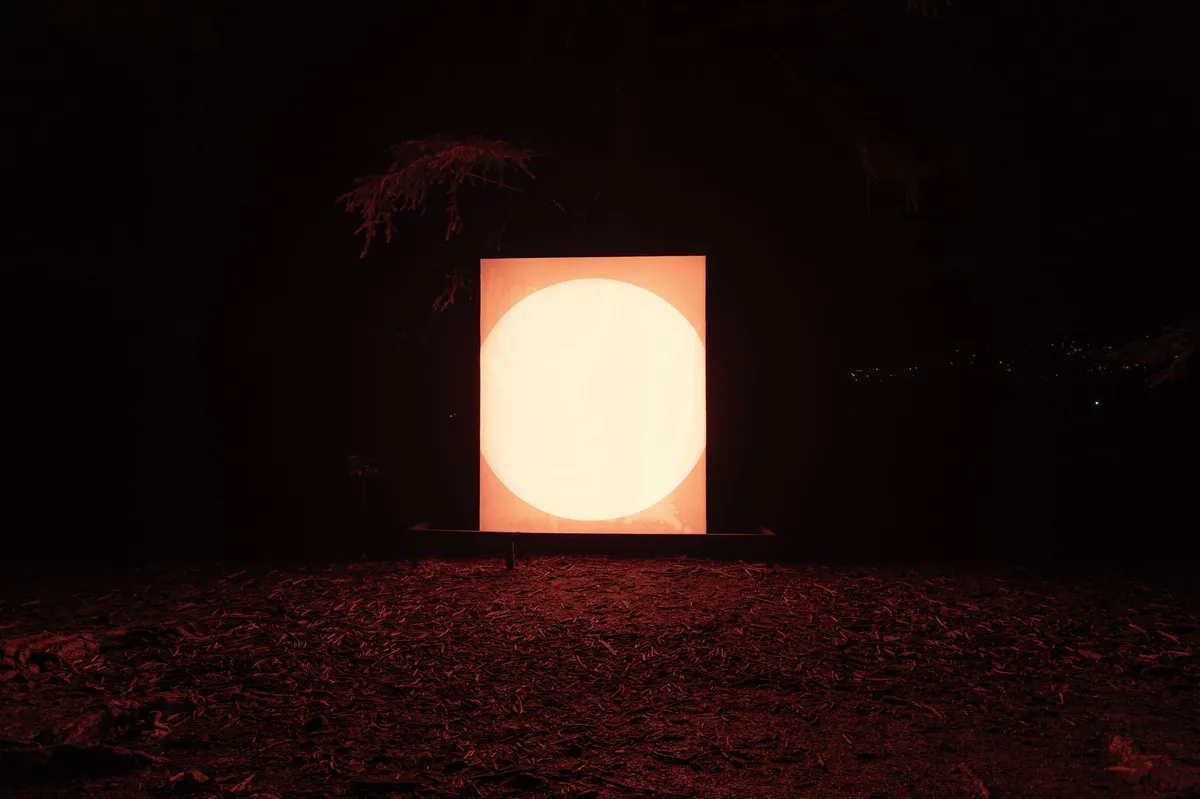 glow-in-the-dark art exhibition