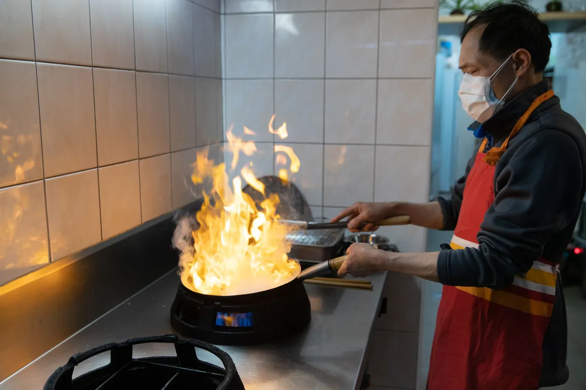 commercial kitchen fire