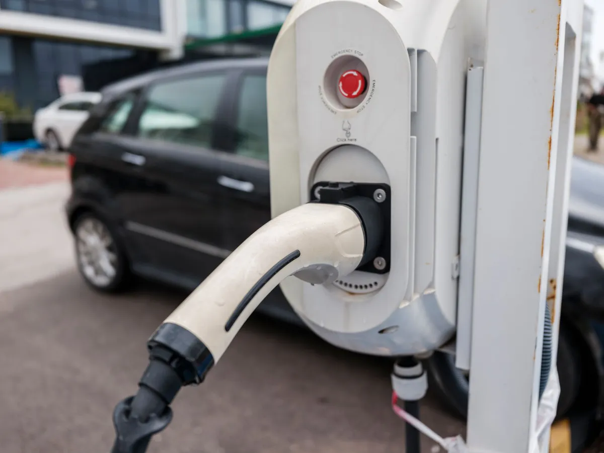 electric vehicle closeup