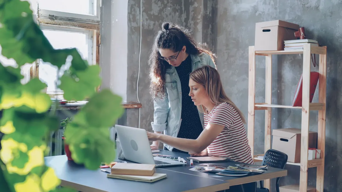 young entrepreneurs in a modern office