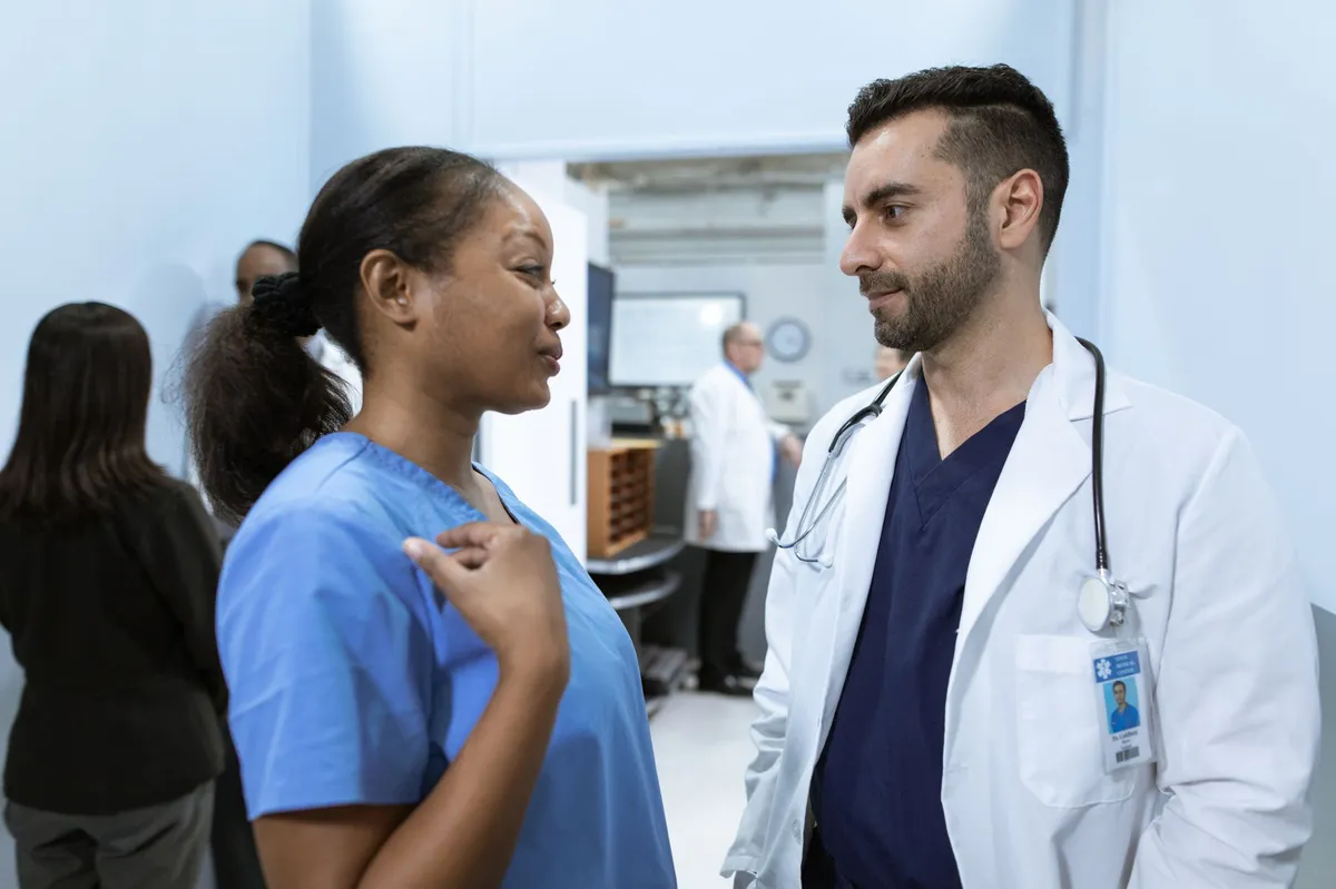 healthcare professionals collaborating