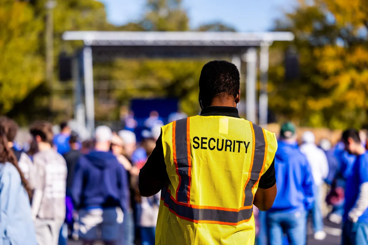 security personnel at an event