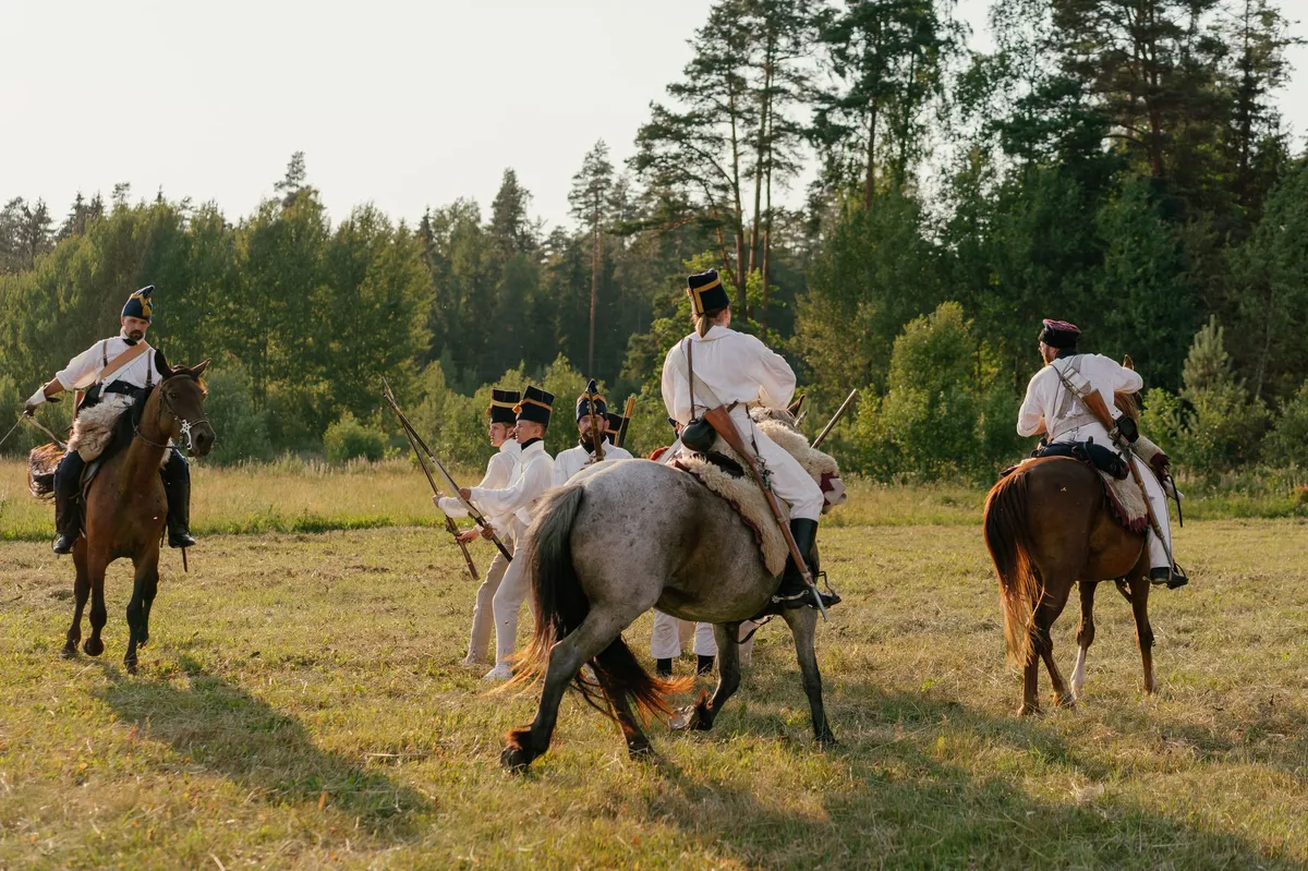 historical battlefield scene