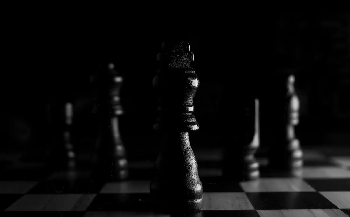 chess pieces on board