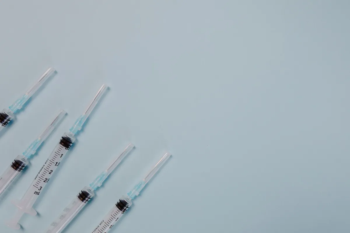 vaccine needle closeup