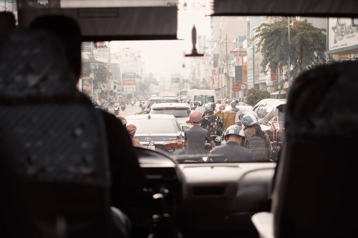 urban robotaxi in traffic