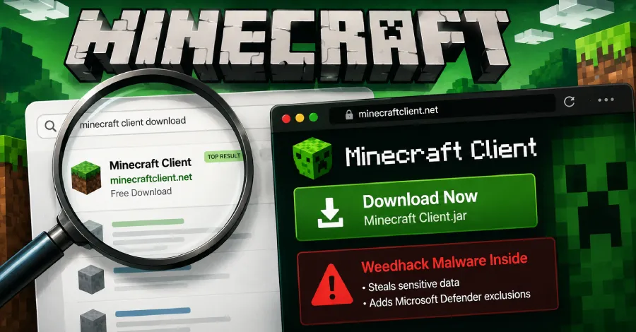 Weedhack Malware: The Growing Threat from Fake Minecraft Clients